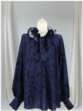 Blouse met luipaardprint